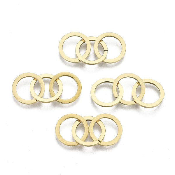 PandaHall 201 Stainless Steel Linking Rings, Quick Link Connectors, Laser Cut, Ring, Golden, 12x1mm, Inner Diameter: 9mm, about 3pcs/set 201...
PandaHall 201 Stainless Steel Linking Rings, Quick Link Connectors, Laser Cut, Ring, Golden, 12x1mm, Inner Diameter: 9mm, about 3pcs/set 201...