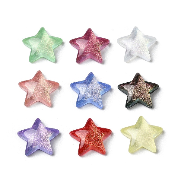 PandaHall K9 Glass Cabochons, with Glitter Powder, Star, Mixed Color, 10x10.5x3mm Glass Star Multicolor
PandaHall K9 Glass Cabochons, with Glitter Powder, Star, Mixed Color, 10x10.5x3mm Glass Star Multicolor