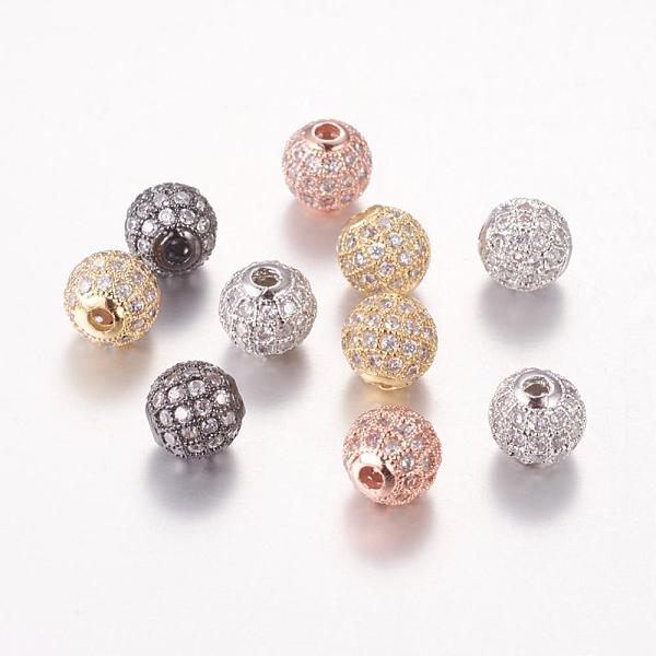 PandaHall Brass Cubic Zirconia Beads, Round, Mixed Color, 8mm, Hole: 1.5mm Brass+Cubic Zirconia Round
PandaHall Brass Cubic Zirconia Beads, Round, Mixed Color, 8mm, Hole: 1.5mm Brass+Cubic Zirconia Round