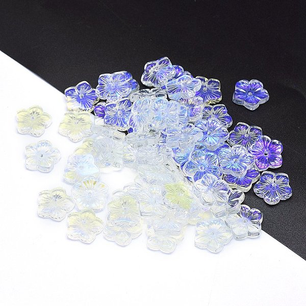 PandaHall Transparent Glass Beads, Flower, Clear AB, 12x13x3mm, Hole: 1.2mm Glass Flower White
PandaHall Transparent Glass Beads, Flower, Clear AB, 12x13x3mm, Hole: 1.2mm Glass Flower White