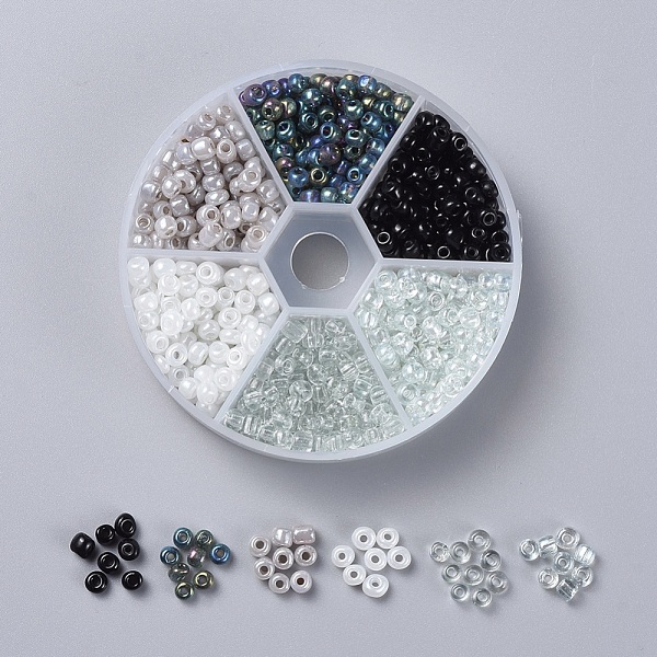 PandaHall 6/0 Glass Seed Beads, Opaque Colours & Transparent Colours Rainbow & Ceylon & Transparent & Trans. Colours Lustered, Round, Black...
PandaHall 6/0 Glass Seed Beads, Opaque Colours & Transparent Colours Rainbow & Ceylon & Transparent & Trans. Colours Lustered, Round, Black...
