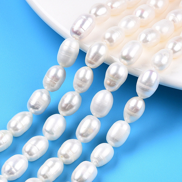 PandaHall Natural Cultured Freshwater Pearl Beads Strands, Rice, Seashell Color, 9~11.5x7~8mm, Hole: 0.7mm, about 32~33pcs/strand, 13.78...
PandaHall Natural Cultured Freshwater Pearl Beads Strands, Rice, Seashell Color, 9~11.5x7~8mm, Hole: 0.7mm, about 32~33pcs/strand, 13.78...