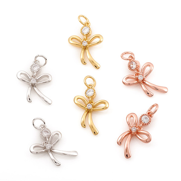 PandaHall Brass Micro Pave Cubic Zirconia Pendants, with Jump Ring, Bowknot, Clear, Mixed Color, 16mm, Hole: 2.5mm Brass+Cubic Zirconia...
PandaHall Brass Micro Pave Cubic Zirconia Pendants, with Jump Ring, Bowknot, Clear, Mixed Color, 16mm, Hole: 2.5mm Brass+Cubic Zirconia...