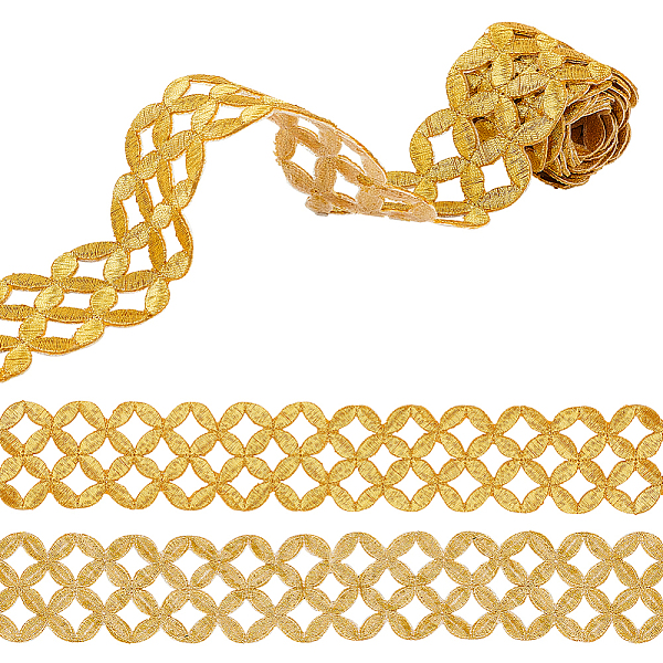 PandaHall Iron on/Sew on Embroidery Coin Polyester Hollow Lace Ribbons, for Craft Sewing, Costume Decoration, Gold, 1-3/4 inch(44mm)...
PandaHall Iron on/Sew on Embroidery Coin Polyester Hollow Lace Ribbons, for Craft Sewing, Costume Decoration, Gold, 1-3/4 inch(44mm)...