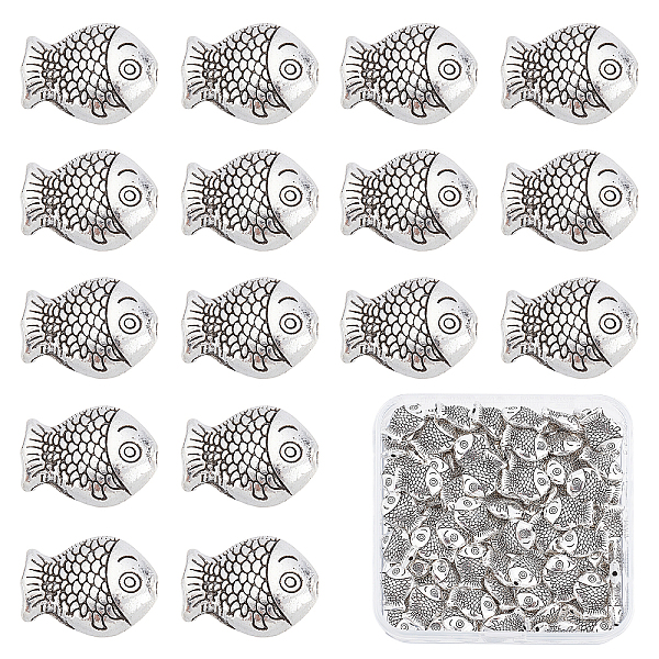 PandaHall SUNNYCLUE 1 Box 100Pcs Fish Beads Fish Spacer Bead Double Sided Fish Charm Tibetan Style Alloy Ocean Animal Loose Beads for...
PandaHall SUNNYCLUE 1 Box 100Pcs Fish Beads Fish Spacer Bead Double Sided Fish Charm Tibetan Style Alloy Ocean Animal Loose Beads for...