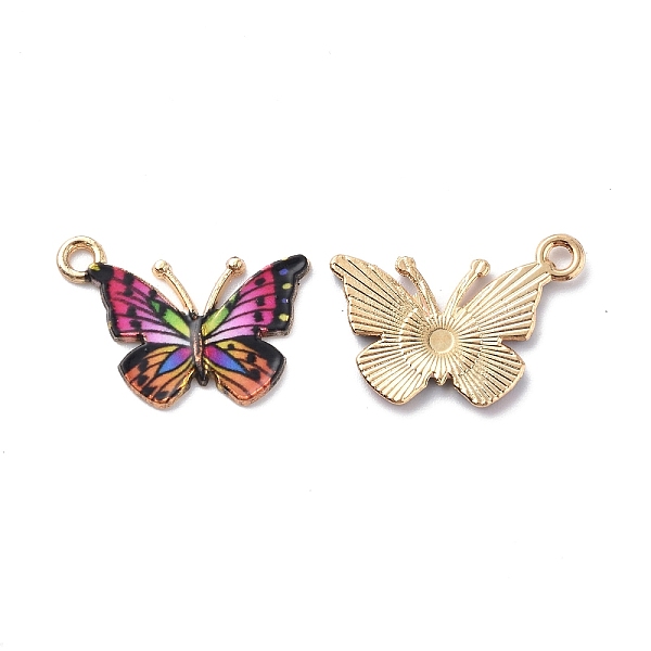 PandaHall Light Gold Alloy Enamel Pendants, Cadmium Free & Nickel Free & Lead Free, Butterfly Charm, Hot Pink, 15.6x21.7x1.6mm, Hole: 2mm...
PandaHall Light Gold Alloy Enamel Pendants, Cadmium Free & Nickel Free & Lead Free, Butterfly Charm, Hot Pink, 15.6x21.7x1.6mm, Hole: 2mm...