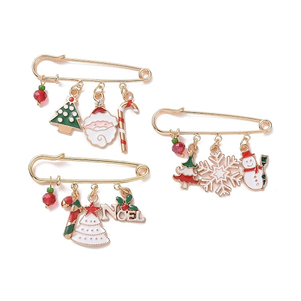 PandaHall 3Pcs 3 Style Christmas Tree & Santa Claus & Snowflake & Word Noel Enamel Safety Pin Brooches, Light Gold Alloy Lapel Pins for..., Multicolor
PandaHall 3Pcs 3 Style Christmas Tree & Santa Claus & Snowflake & Word Noel Enamel Safety Pin Brooches, Light Gold Alloy Lapel Pins for..., Multicolor