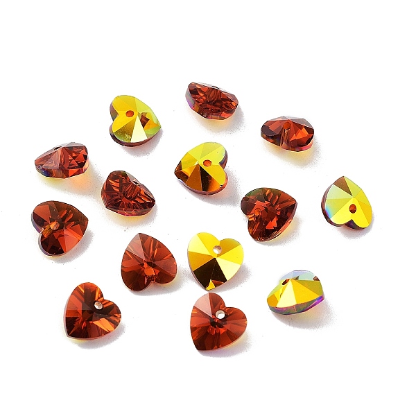 PandaHall Electroplate Glass Charms, AB Color Plated, Faceted Heart, Dark Red, 10x10x5~5.5mm, Hole: 1~1.2mm Glass Heart
PandaHall Electroplate Glass Charms, AB Color Plated, Faceted Heart, Dark Red, 10x10x5~5.5mm, Hole: 1~1.2mm Glass Heart