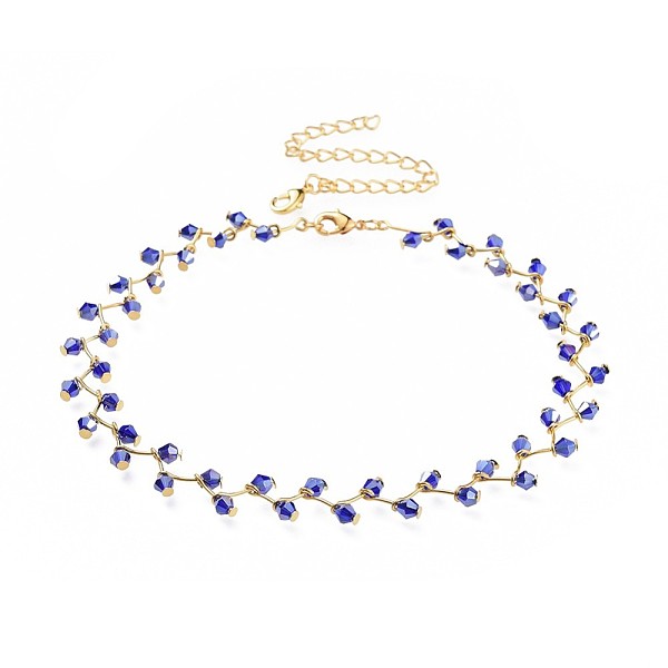 PandaHall Glass Beads Choker Necklaces, with Brass Lobster Claw Clasps and Iron Twisted Chains, Golden, Medium Blue, 13.3 inch(33.8cm), 12mm...
PandaHall Glass Beads Choker Necklaces, with Brass Lobster Claw Clasps and Iron Twisted Chains, Golden, Medium Blue, 13.3 inch(33.8cm), 12mm...