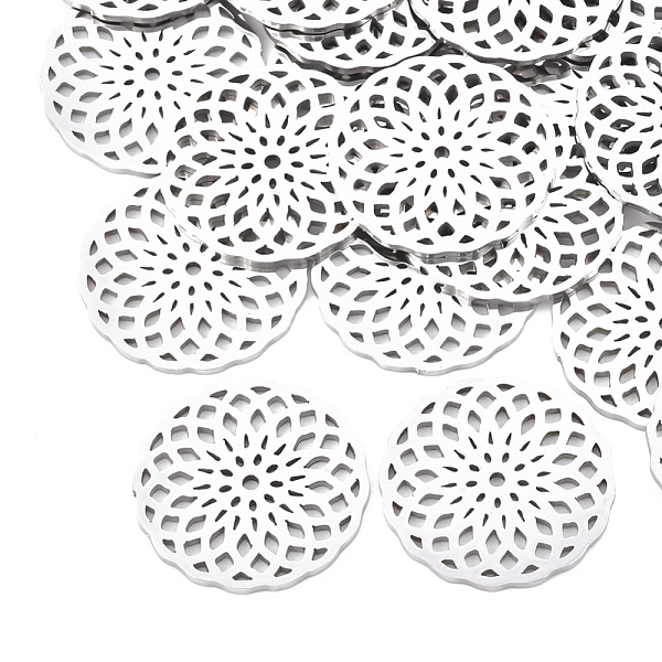 PandaHall 201 Stainless Steel Filigree Joiners Links, Laser Cut Links, Flat Round, Stainless Steel Color, 20x1mm 201 Stainless Steel Flat...
PandaHall 201 Stainless Steel Filigree Joiners Links, Laser Cut Links, Flat Round, Stainless Steel Color, 20x1mm 201 Stainless Steel Flat...