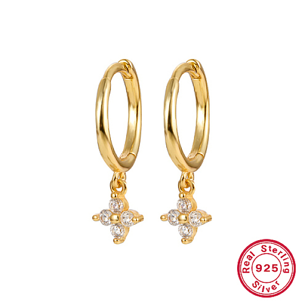 PandaHall Real 18K Gold Plated 925 Sterling Silver Flower Dangle Hoop Earrings, Clear, 19x8.5mm Sterling Silver Star Clear
PandaHall Real 18K Gold Plated 925 Sterling Silver Flower Dangle Hoop Earrings, Clear, 19x8.5mm Sterling Silver Star Clear