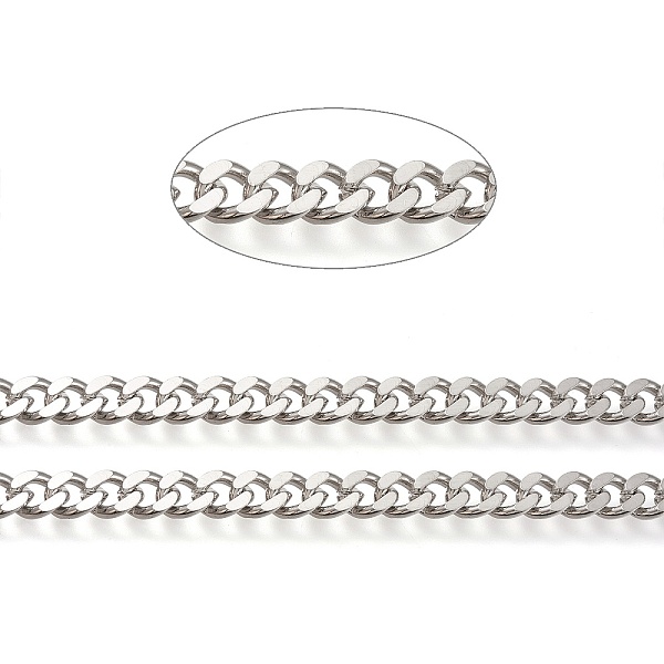PandaHall Brass Cuban Link Chains, Chunky Curb Chains, Oval, Unwelded, Long-Lasting Plated, Real Platinum Plated, Link: 7.5x9x2mm Brass
PandaHall Brass Cuban Link Chains, Chunky Curb Chains, Oval, Unwelded, Long-Lasting Plated, Real Platinum Plated, Link: 7.5x9x2mm Brass