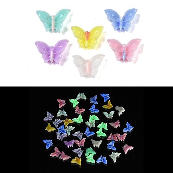 PandaHall Luminous Resin Decoden Cabochons, Glow in the Dark, Two Tone Butterfly, Mixed Color, 7x10.5x2.5mm Resin Butterfly Multicolor
PandaHall Luminous Resin Decoden Cabochons, Glow in the Dark, Two Tone Butterfly, Mixed Color, 7x10.5x2.5mm Resin Butterfly Multicolor