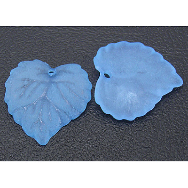 PandaHall Transparent Acrylic Pendants, Frosted, Leaf, Sky Blue, Dyed, about 16mm long, 15mm wide, 2mm thick, hole: 1.2mm Acrylic Leaf Blue
PandaHall Transparent Acrylic Pendants, Frosted, Leaf, Sky Blue, Dyed, about 16mm long, 15mm wide, 2mm thick, hole: 1.2mm Acrylic Leaf Blue