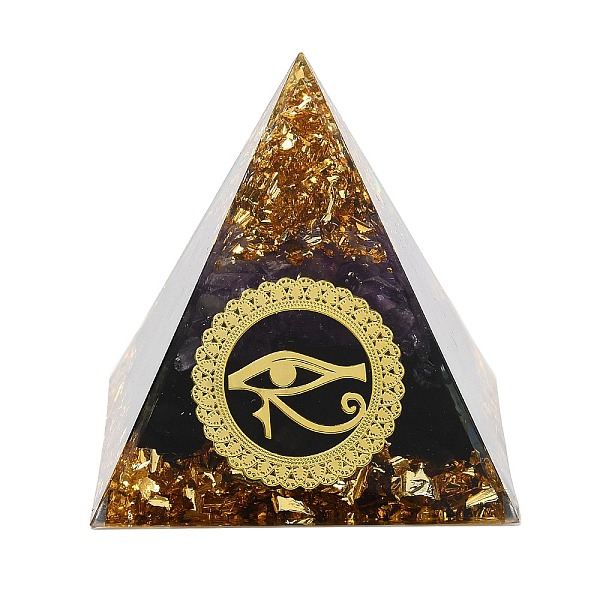 PandaHall Orgonite Pyramid Resin Energy Generators, Reiki Amethyst Chips Inside for Home Office Desk Decoration, Eye of Horus, 50x50x50mm..., Purple
PandaHall Orgonite Pyramid Resin Energy Generators, Reiki Amethyst Chips Inside for Home Office Desk Decoration, Eye of Horus, 50x50x50mm..., Purple