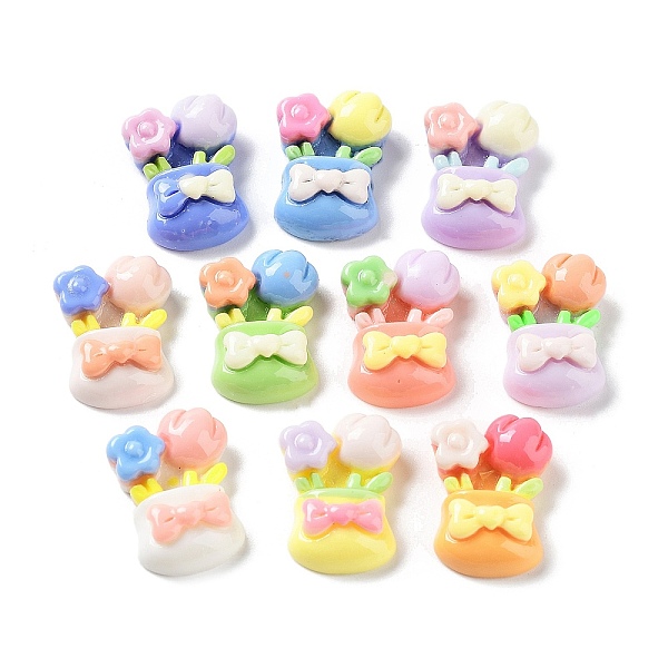 PandaHall Opaque Resin Cabochons, Flower Pot, Mixed Color, 16x12x6mm Resin Flower Multicolor
PandaHall Opaque Resin Cabochons, Flower Pot, Mixed Color, 16x12x6mm Resin Flower Multicolor