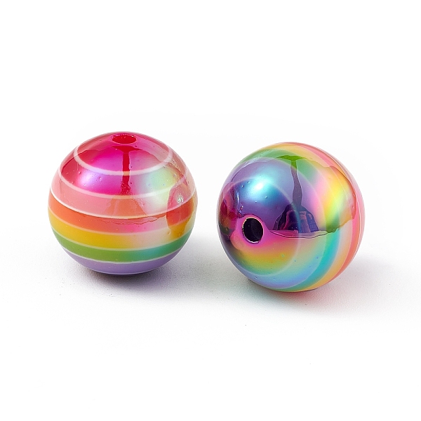 PandaHall UV Plating Rainbow Iridescent Resin Beads, Round, Colorful, 16x15mm, Hole: 3mm Resin Round
PandaHall UV Plating Rainbow Iridescent Resin Beads, Round, Colorful, 16x15mm, Hole: 3mm Resin Round