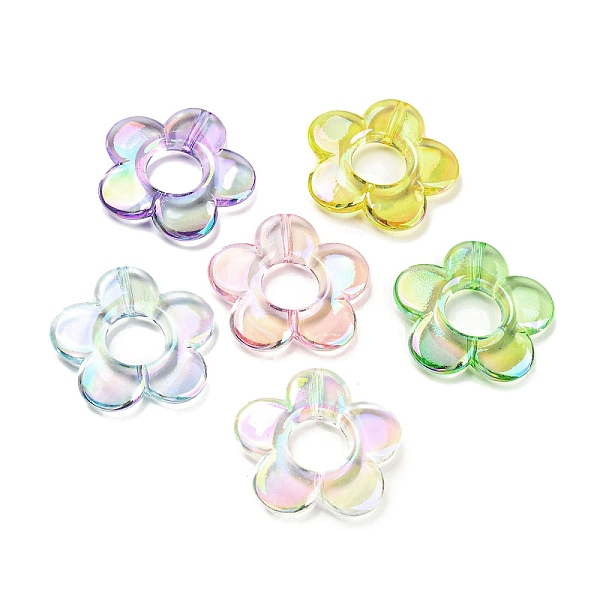PandaHall Transparent UV Plating Rainbow Iridescent Acrylic Bead Frames, Flower, Mixed Color, 31x5mm, Hole: 1.6mm, Inner Diameter: 11mm..., Multicolor
PandaHall Transparent UV Plating Rainbow Iridescent Acrylic Bead Frames, Flower, Mixed Color, 31x5mm, Hole: 1.6mm, Inner Diameter: 11mm..., Multicolor