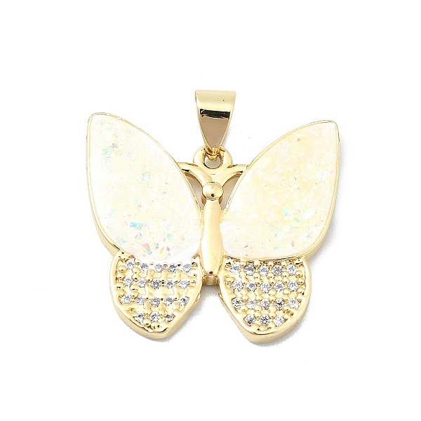 PandaHall Brass Micro Pave Clear Cubic Zirconia Pendants, with Sythetic Opal, Butterfly, Real 18K Gold Plated, 20x21x2.5mm, Hole: 4x3.5mm...
PandaHall Brass Micro Pave Clear Cubic Zirconia Pendants, with Sythetic Opal, Butterfly, Real 18K Gold Plated, 20x21x2.5mm, Hole: 4x3.5mm...