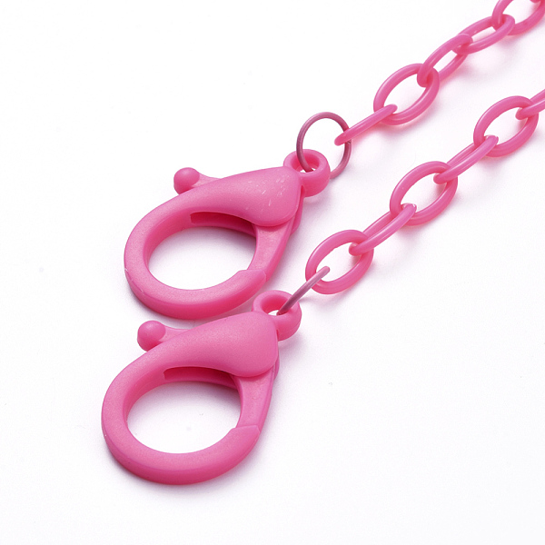 PandaHall Personalized ABS Plastic Cable Chain Necklaces, Handbag Chains, with Lobster Claw Clasps, Deep Pink, 18.97 inch(48.2cm) Plastic
PandaHall Personalized ABS Plastic Cable Chain Necklaces, Handbag Chains, with Lobster Claw Clasps, Deep Pink, 18.97 inch(48.2cm) Plastic