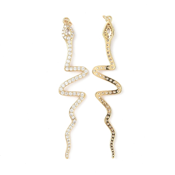 PandaHall Brass Micro Pave Clear Cubic Zirconia Big Pendants, with Jump Ring, Snake Charms, Real 18K Gold Plated, 79x17x2.5mm, Hole: 3.5mm...
PandaHall Brass Micro Pave Clear Cubic Zirconia Big Pendants, with Jump Ring, Snake Charms, Real 18K Gold Plated, 79x17x2.5mm, Hole: 3.5mm...