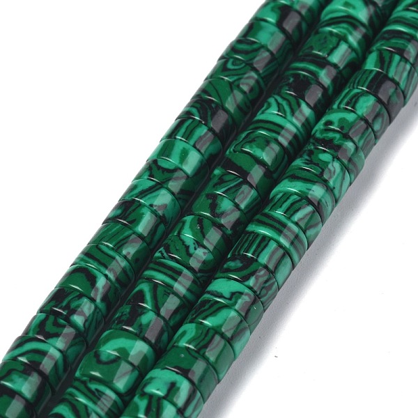 PandaHall Synthetic Malachite Beads Strands, Heishi Beads, Flat Round/Disc, 6x3mm, Hole: 1mm, about 119~131pcs/strand, 14.76~15.74 inch...
PandaHall Synthetic Malachite Beads Strands, Heishi Beads, Flat Round/Disc, 6x3mm, Hole: 1mm, about 119~131pcs/strand, 14.76~15.74 inch...