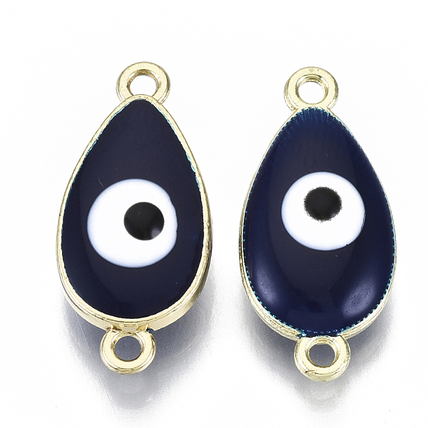 PandaHall Alloy Enamel Links Connectors, teardrop, with Evil Eye, Cadmium Free & Lead Free, Light Gold, Prussian Blue, 24x11x6~7mm, Hole...
PandaHall Alloy Enamel Links Connectors, teardrop, with Evil Eye, Cadmium Free & Lead Free, Light Gold, Prussian Blue, 24x11x6~7mm, Hole...