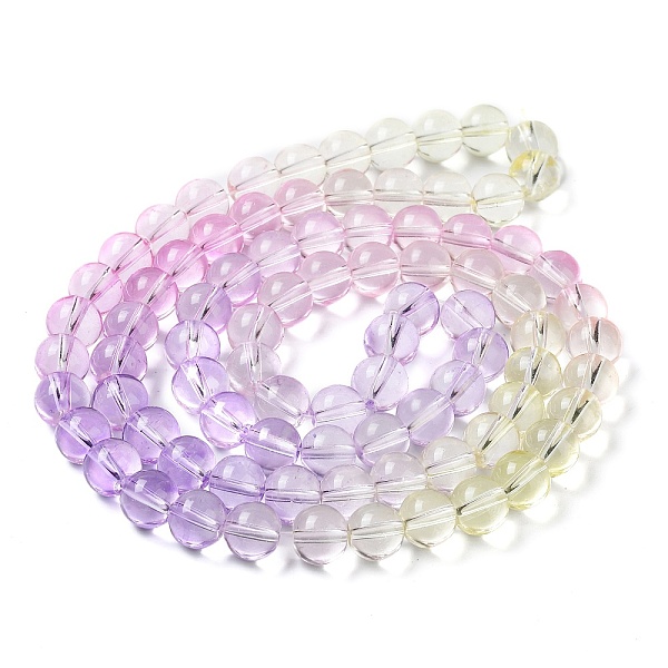 PandaHall Baking Painted Transparent Glass Beads, Gradient Color, Segmented Multi-color Beads, Round, Plum, 10mm, Hole: 1.5mm, about..., Purple
PandaHall Baking Painted Transparent Glass Beads, Gradient Color, Segmented Multi-color Beads, Round, Plum, 10mm, Hole: 1.5mm, about..., Purple