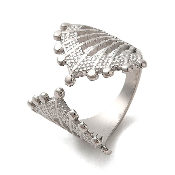 PandaHall 304 Stainless Steel Open Cuff Ring, Stainless Steel Color, Inner Diameter: 16.8mm 304 Stainless Steel Wing
PandaHall 304 Stainless Steel Open Cuff Ring, Stainless Steel Color, Inner Diameter: 16.8mm 304 Stainless Steel Wing