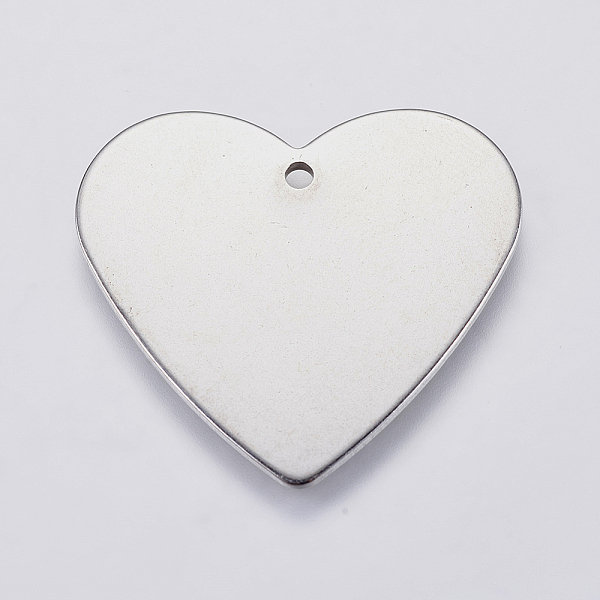 PandaHall 201 Stainless Steel Stamping Blank Tag Pendants, Heart, Stainless Steel Color, 24.5x27x1mm, Hole: 1.5mm 201 Stainless Steel Heart
PandaHall 201 Stainless Steel Stamping Blank Tag Pendants, Heart, Stainless Steel Color, 24.5x27x1mm, Hole: 1.5mm 201 Stainless Steel Heart
