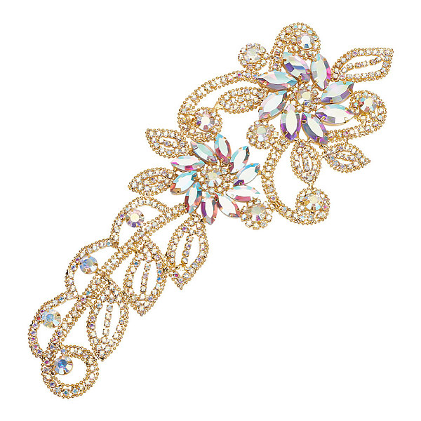 PandaHall 1Pc Rhinestone Sew On Ornament Accessories, Flower Wedding Belt Applique, Hotfix Rhinestone Patches for Women Bridal Dress..., Clear
PandaHall 1Pc Rhinestone Sew On Ornament Accessories, Flower Wedding Belt Applique, Hotfix Rhinestone Patches for Women Bridal Dress..., Clear