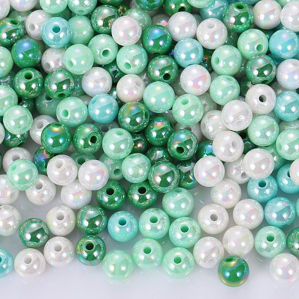 PandaHall 400Pcs 4 Colors Opaque Acrylic Beads, AB Color Plated, Round, Mixed Color, 8x7mm, Hole: 2mm, about 100pcs/color Acrylic Round..., Multicolor
PandaHall 400Pcs 4 Colors Opaque Acrylic Beads, AB Color Plated, Round, Mixed Color, 8x7mm, Hole: 2mm, about 100pcs/color Acrylic Round..., Multicolor