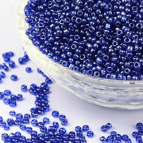 PandaHall (Repacking Service Available) Glass Seed Beads, Trans. Colours Lustered, Round, Blue, 12/0, 2mm, Hole: 1mm, about 12G/bag Glass...
PandaHall (Repacking Service Available) Glass Seed Beads, Trans. Colours Lustered, Round, Blue, 12/0, 2mm, Hole: 1mm, about 12G/bag Glass...