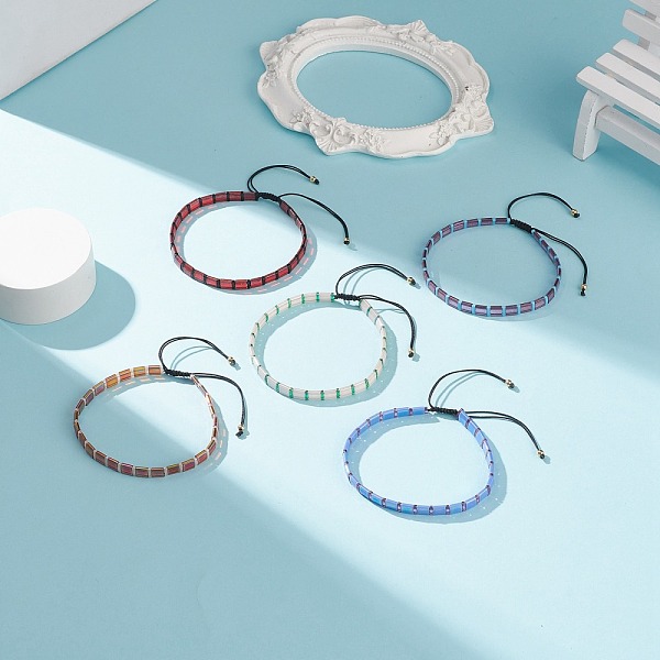 PandaHall Rectangle Japanese Seed Braided Bead Bracelet, Adjustable Bracelet for Women, Mixed Color, Inner Diameter: 2~2-7/8 inch(5.2~7.2cm)..., Multicolor
PandaHall Rectangle Japanese Seed Braided Bead Bracelet, Adjustable Bracelet for Women, Mixed Color, Inner Diameter: 2~2-7/8 inch(5.2~7.2cm)..., Multicolor