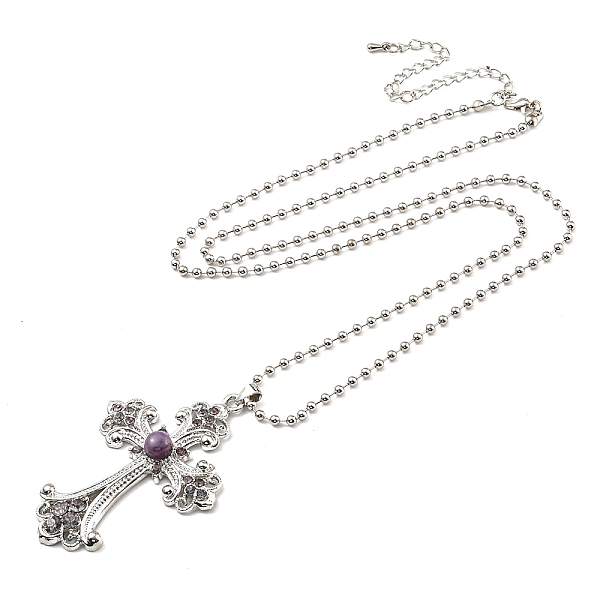 PandaHall Alloy Pendant Necklaces, Cross fleury, Clear, 19.69 inch(50cm) Acrylic Cross Clear
PandaHall Alloy Pendant Necklaces, Cross fleury, Clear, 19.69 inch(50cm) Acrylic Cross Clear