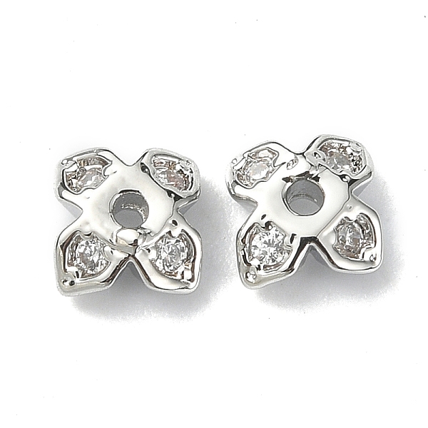 PandaHall Brass Pave Clear Cubic Zirconia Bead Caps, 4-Petal, Clover, Real Platinum Plated, 4.5x4.5x2mm, Hole: 1mm Brass+Cubic Zirconia...
PandaHall Brass Pave Clear Cubic Zirconia Bead Caps, 4-Petal, Clover, Real Platinum Plated, 4.5x4.5x2mm, Hole: 1mm Brass+Cubic Zirconia...