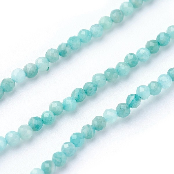 PandaHall Natural Amazonite Beads Strands, Faceted, Round, 2~2.5mm, Hole: 0.5mm, about 180~200pcs/strand, 14.5~16.1 inch(37~41cm) Amazonite..., Green
PandaHall Natural Amazonite Beads Strands, Faceted, Round, 2~2.5mm, Hole: 0.5mm, about 180~200pcs/strand, 14.5~16.1 inch(37~41cm) Amazonite..., Green
