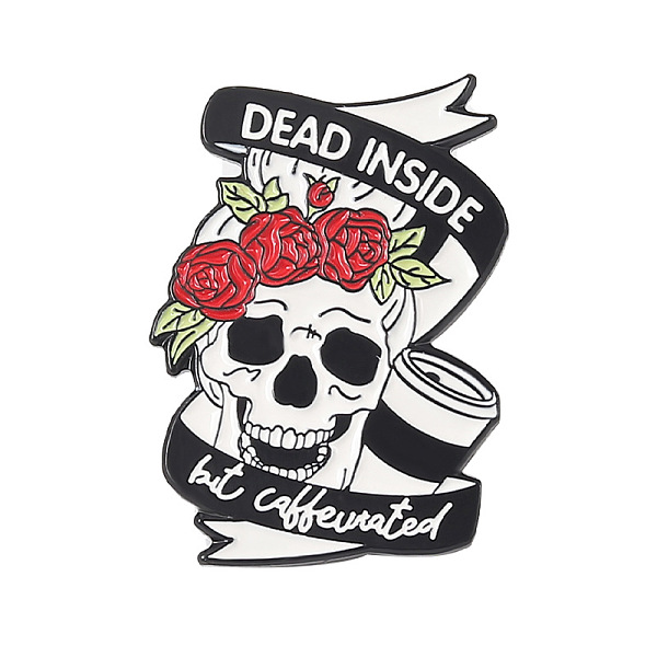 PandaHall Alloy Enamel Brooches, Skull with Rose and Word, Colorful, 25x18mm Alloy+Enamel
PandaHall Alloy Enamel Brooches, Skull with Rose and Word, Colorful, 25x18mm Alloy+Enamel