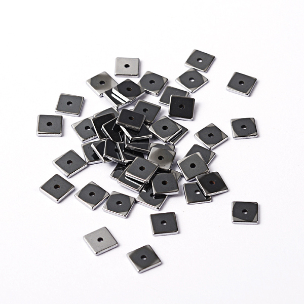 PandaHall Electroplate Non-magnetic Synthetic Hematite Beads, Square, Platinum Plated, 6x6x1mm, Hole: 1mm Non-magnetic Hematite Square
PandaHall Electroplate Non-magnetic Synthetic Hematite Beads, Square, Platinum Plated, 6x6x1mm, Hole: 1mm Non-magnetic Hematite Square
