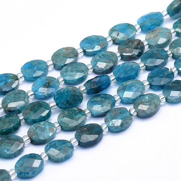 PandaHall Natural Apatite Beads Strands, Faceted, Oval, 9~10x7~8x3.5~4mm, Hole: 1mm, about 35pcs/strand, 15.55 inch(39.5cm) Apatite Oval
PandaHall Natural Apatite Beads Strands, Faceted, Oval, 9~10x7~8x3.5~4mm, Hole: 1mm, about 35pcs/strand, 15.55 inch(39.5cm) Apatite Oval