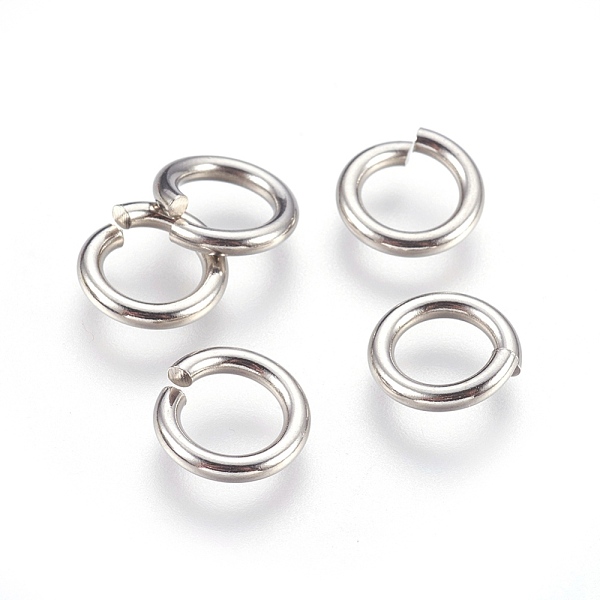 PandaHall 304 Stainless Steel Open Jump Rings, Stainless Steel Color, 12 Gauge, 11x2mm, Inner Diameter: 7mm, 300pcs/bag 304 Stainless Steel
PandaHall 304 Stainless Steel Open Jump Rings, Stainless Steel Color, 12 Gauge, 11x2mm, Inner Diameter: 7mm, 300pcs/bag 304 Stainless Steel