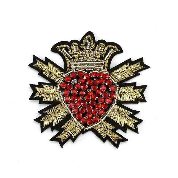 PandaHall Crown Woven Fabric Ornament Accessories, with Rhinestone Heart, for DIY Clothes, Bag, Pants, Shoes Decoration, Dark Red, 95x95x6mm...
PandaHall Crown Woven Fabric Ornament Accessories, with Rhinestone Heart, for DIY Clothes, Bag, Pants, Shoes Decoration, Dark Red, 95x95x6mm...