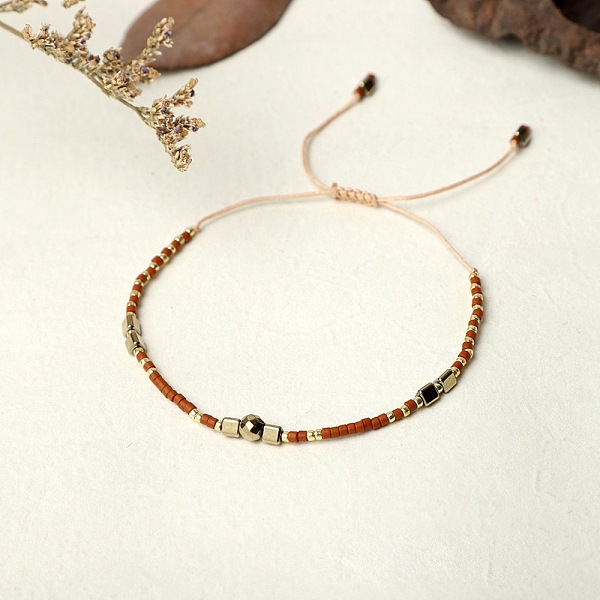 PandaHall Bohemian Style Handmade Braided Friendship Bracelet with Semi-Precious Beads for Women, Mixed Color, 0.1cm Glass Multicolor
PandaHall Bohemian Style Handmade Braided Friendship Bracelet with Semi-Precious Beads for Women, Mixed Color, 0.1cm Glass Multicolor