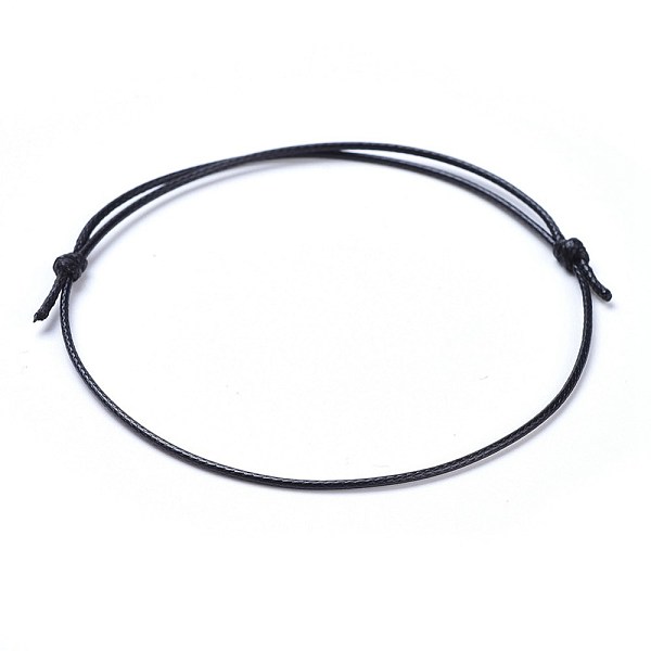 PandaHall Eco-Friendly Korean Waxed Polyester Cord Bracelet Making, Black, 10-5/8 inch~11 inch(27~28cm), 1mm Waxed Polyester Cord Black
PandaHall Eco-Friendly Korean Waxed Polyester Cord Bracelet Making, Black, 10-5/8 inch~11 inch(27~28cm), 1mm Waxed Polyester Cord Black