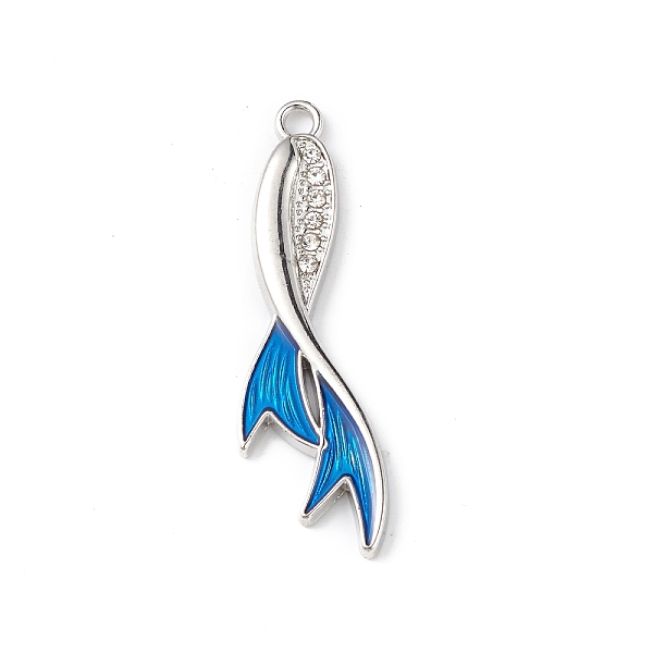 PandaHall Alloy Rhinestone Pendants, with Blue Enamel, Fish Tail Charms, Cadmium Free & Lead Free, Platinum, 45x13.5x3mm, Hole: 3mm Alloy...
PandaHall Alloy Rhinestone Pendants, with Blue Enamel, Fish Tail Charms, Cadmium Free & Lead Free, Platinum, 45x13.5x3mm, Hole: 3mm Alloy...