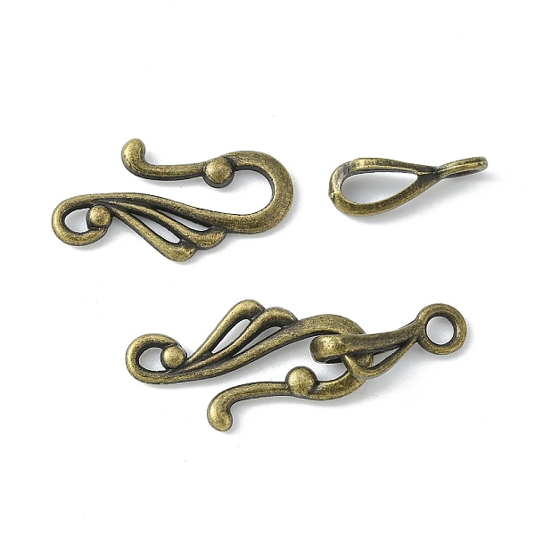 PandaHall Tibetan Style Hook and Eye Clasps, Zinc Alloy Hook and Eye Clasps, Lead Free, Cadmium Free and Nickel Free, Antique Bronze, Toggle...
PandaHall Tibetan Style Hook and Eye Clasps, Zinc Alloy Hook and Eye Clasps, Lead Free, Cadmium Free and Nickel Free, Antique Bronze, Toggle...