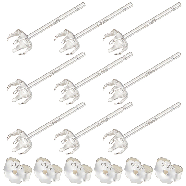 PandaHall Beebeecraft 1 Box10Pcs Post Stud Earring Findings Sterling Silver Round Claw Prong Blank Earring Cabochon Settings with 3.3mm Tray...
PandaHall Beebeecraft 1 Box10Pcs Post Stud Earring Findings Sterling Silver Round Claw Prong Blank Earring Cabochon Settings with 3.3mm Tray...