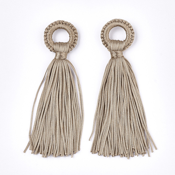 PandaHall Polyester Tassel Big Pendant Decorations, Camel, 98~110x24~26x10~15mm, Hole: 14mm Polyester Brown
PandaHall Polyester Tassel Big Pendant Decorations, Camel, 98~110x24~26x10~15mm, Hole: 14mm Polyester Brown
