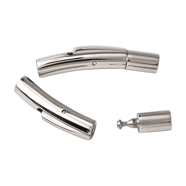 PandaHall Smooth Surface 304 Stainless Steel Bayonet Clasps, Tube, Stainless Steel Color, 30x5mm, Hole: 3mm 304 Stainless Steel
PandaHall Smooth Surface 304 Stainless Steel Bayonet Clasps, Tube, Stainless Steel Color, 30x5mm, Hole: 3mm 304 Stainless Steel