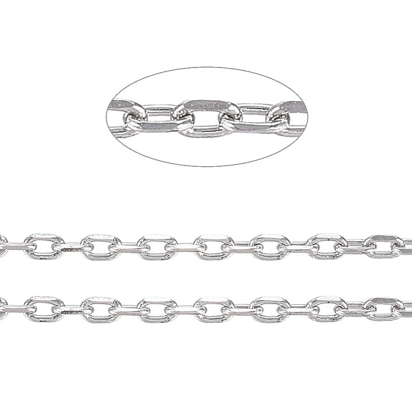 PandaHall 3.28 Feet 304 Stainless Steel Cable Chains, Diamond Cut Chains, Soldered, Faceted, Oval, Stainless Steel Color, 1.5x1x0.3mm 304...
PandaHall 3.28 Feet 304 Stainless Steel Cable Chains, Diamond Cut Chains, Soldered, Faceted, Oval, Stainless Steel Color, 1.5x1x0.3mm 304...
